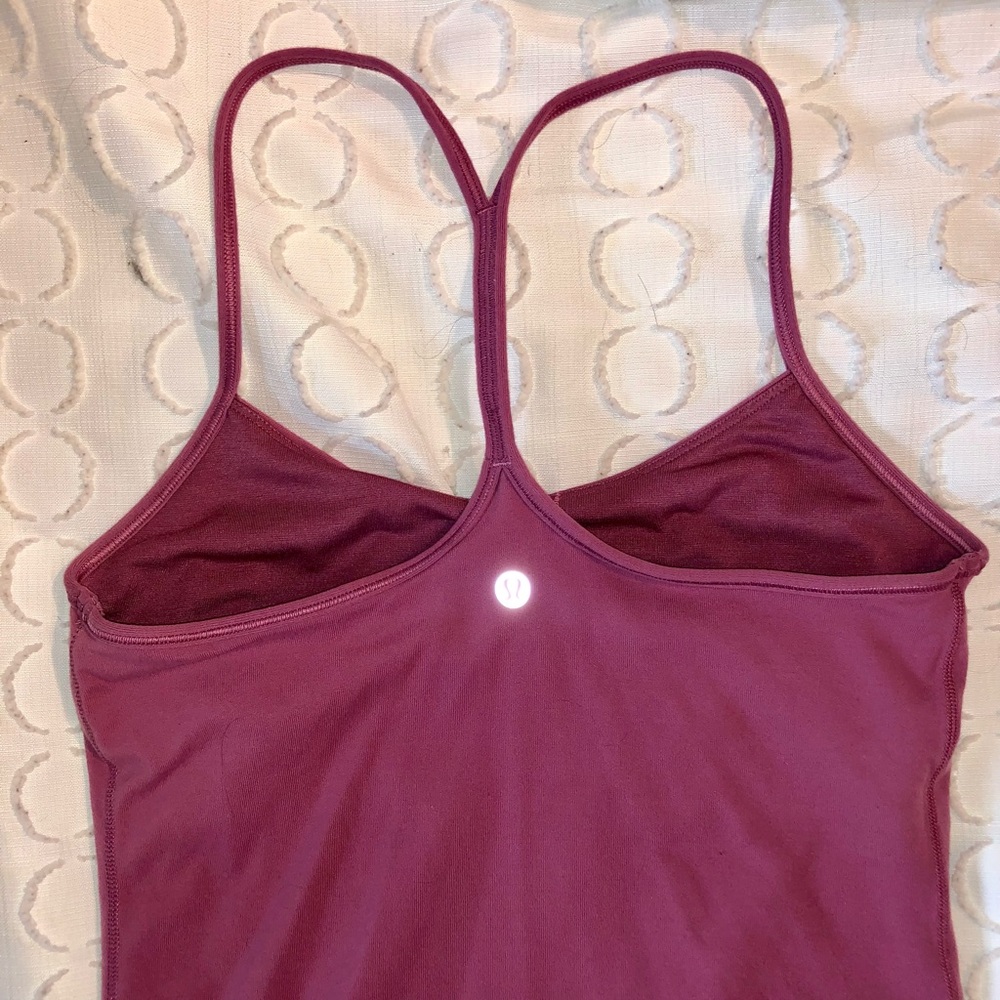 Lululemon purple spaghetti racerback tank size 6